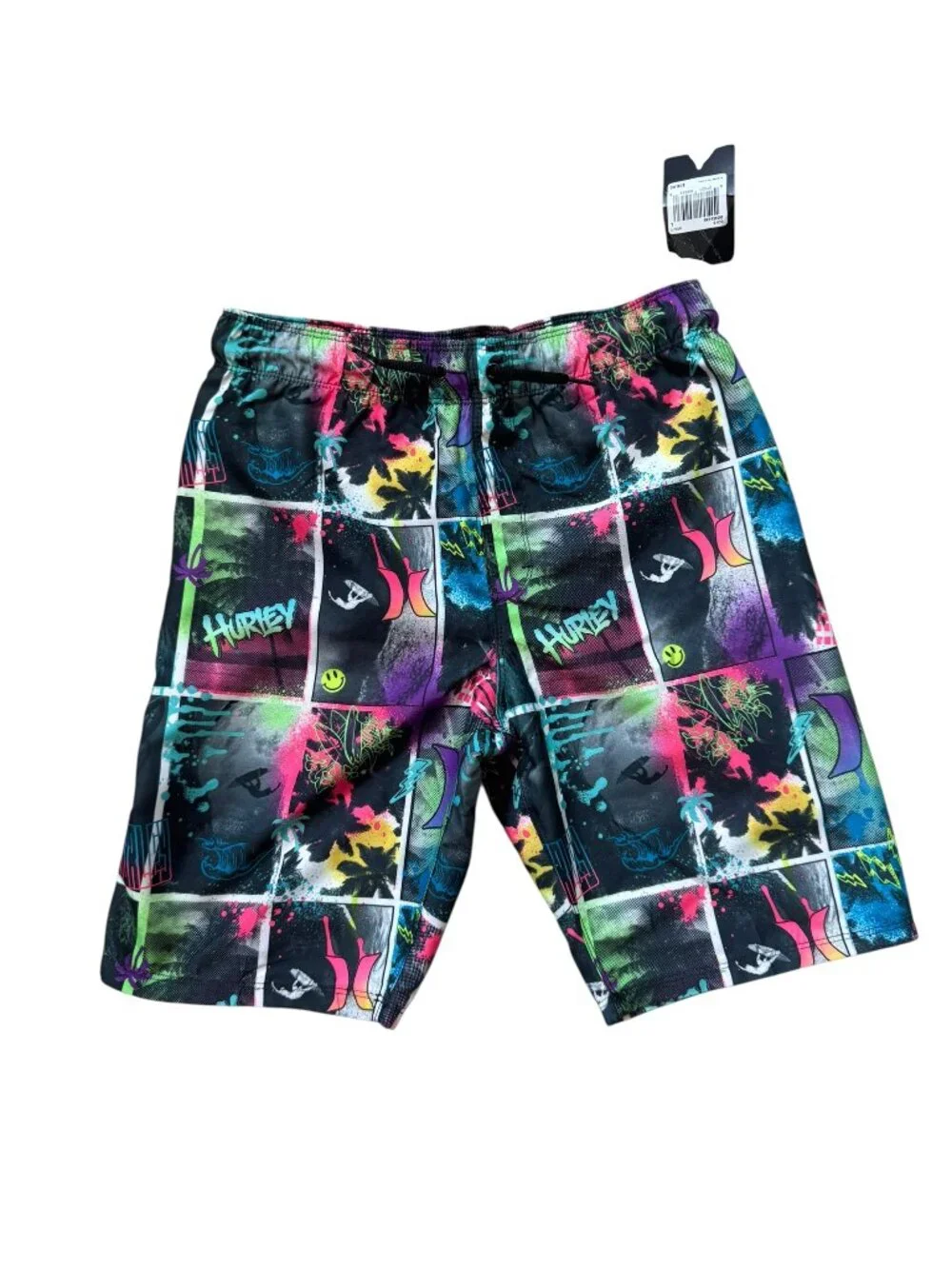 Hurley Boys Tropical Boardshorts Swim Trunks Bathing Suit YL NWT